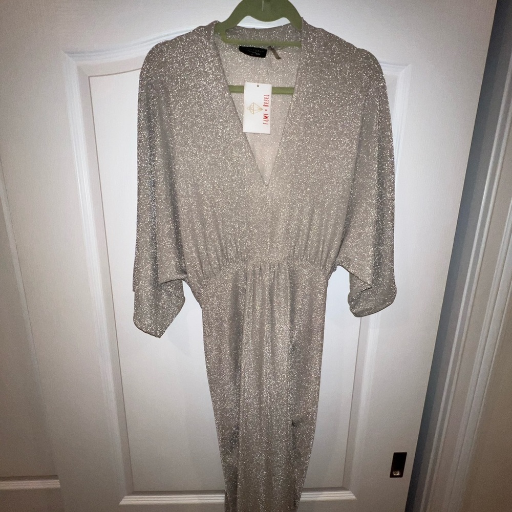 Fame & Rebel sparkled champagne dress